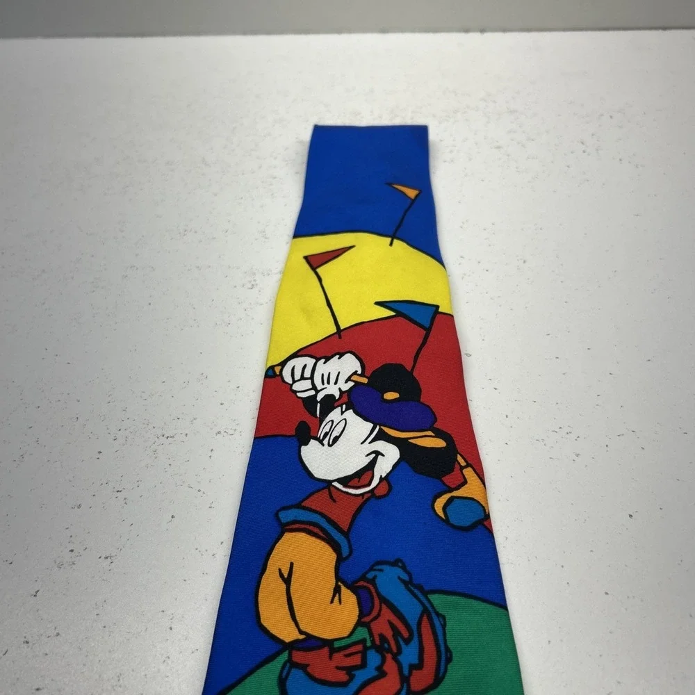 Vintage Mickey & Co Disney Mickey Mouse Golf Tie Balancine Inc‎ 100% Silk